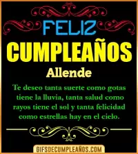 GIF Frases de Cumpleaños Allende
